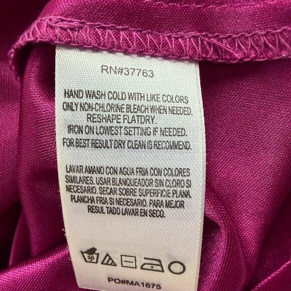 Laundry By Shelli Segal Rouge Red Lace Overlay Dress Size 4 - Picture 8 of 11